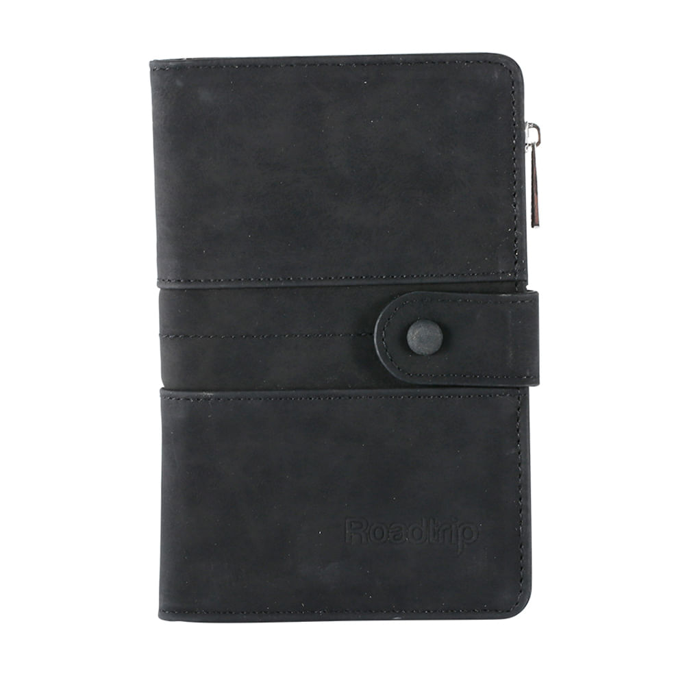 Estuche Roadtrip para pasaporte, gris